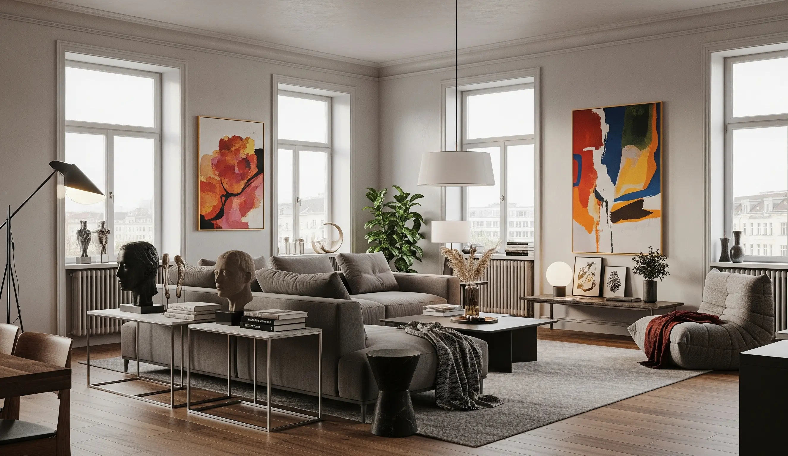 Corner perspective abstract art